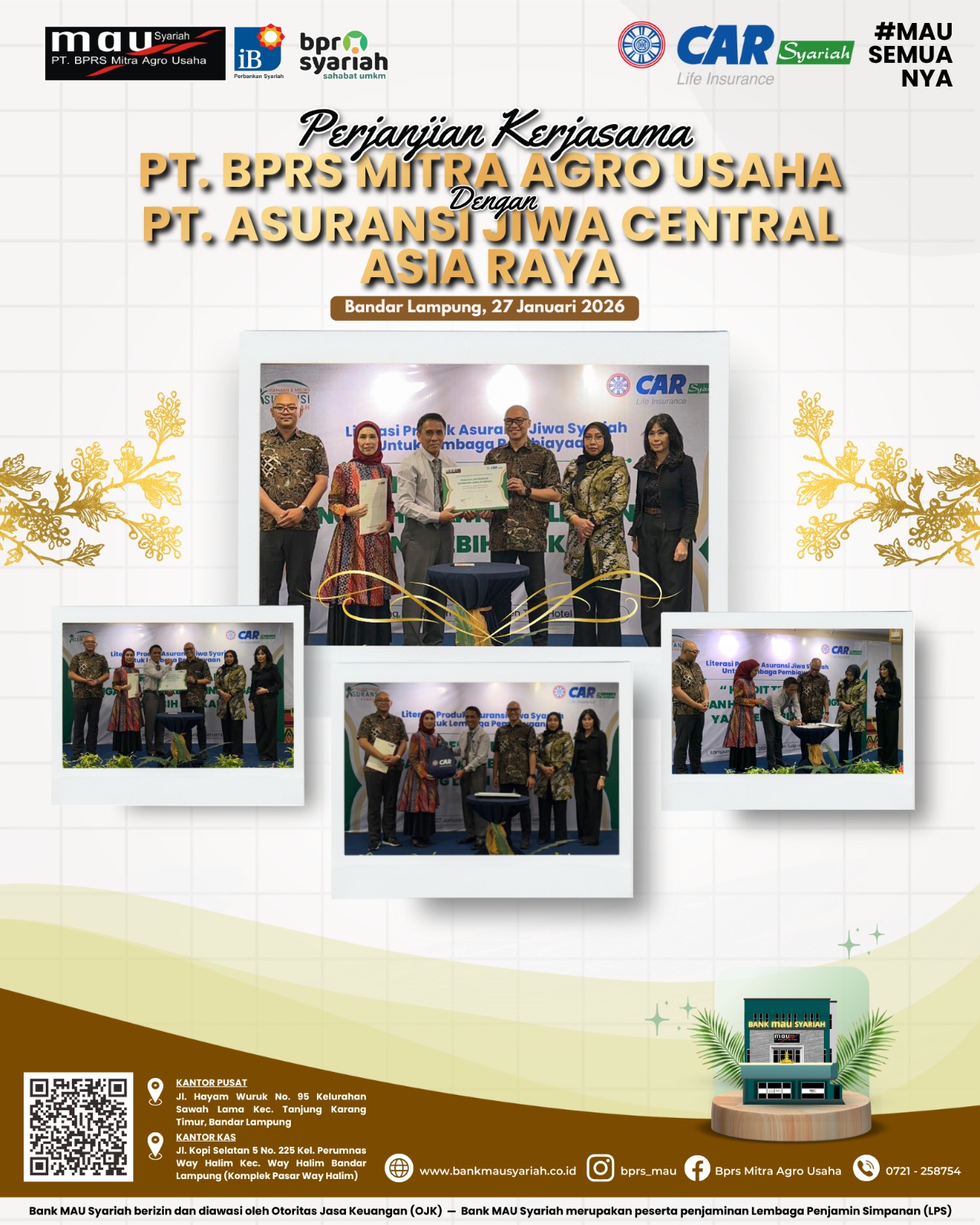 PERJANJIAN KERJASAMA PT.MITRA AGRO USAHA DENGAN PT.ASURANSI JIWA CENTRAL ASIA RAYA